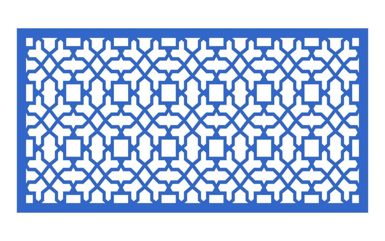 Decorative floral patterns, geometric template for cnc laser cutting vector
