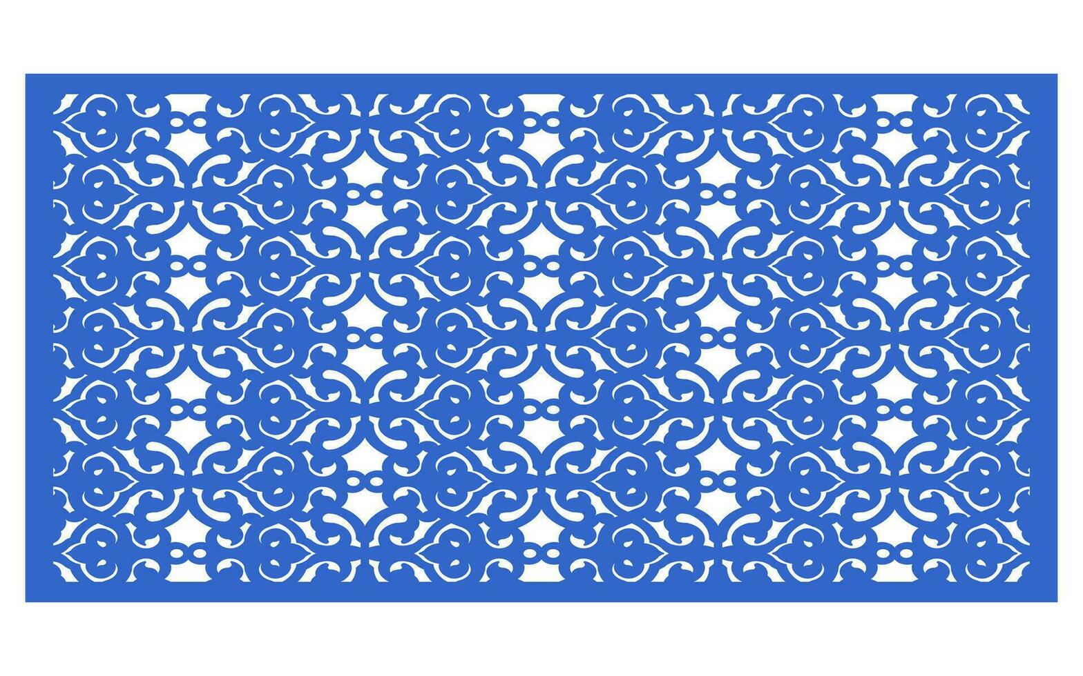 Decorative floral patterns, geometric template for cnc laser cutting vector