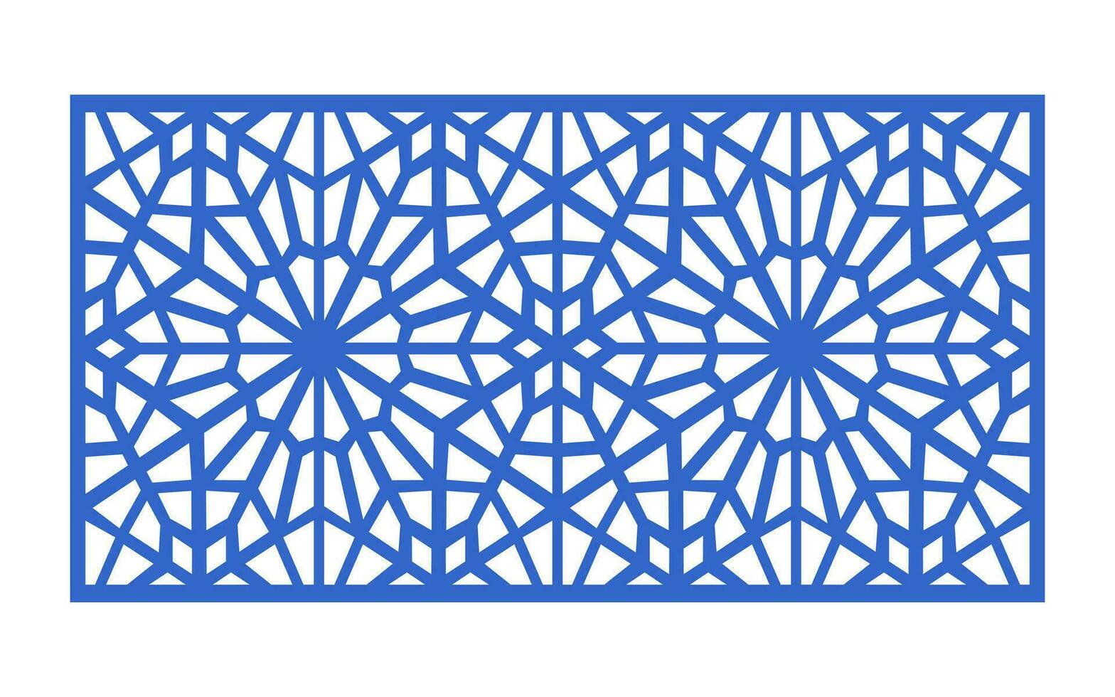 Decorative floral patterns, geometric template for cnc laser cutting vector