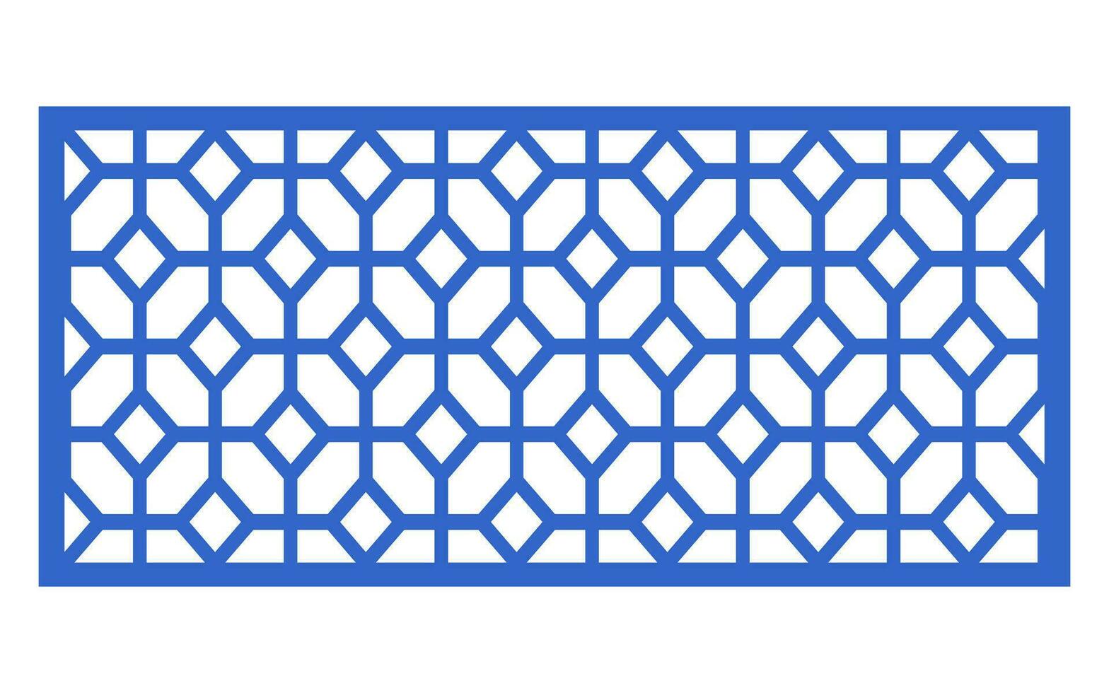 Decorative floral patterns, geometric template for cnc laser cutting vector