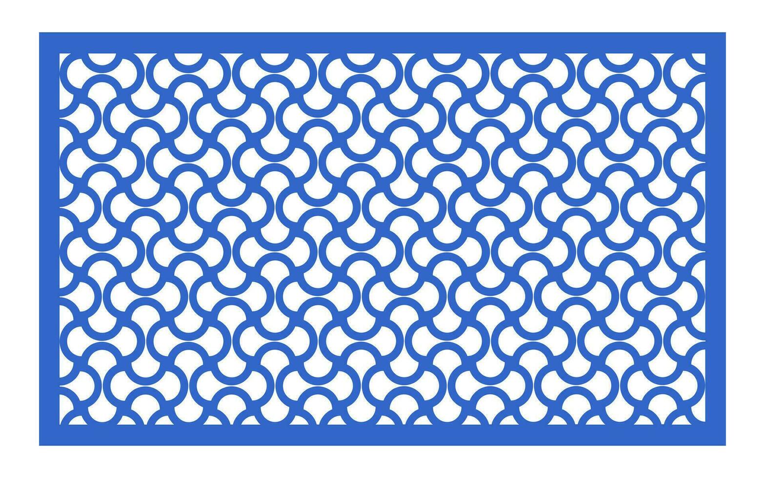 Decorative floral patterns, geometric template for cnc laser cutting vector