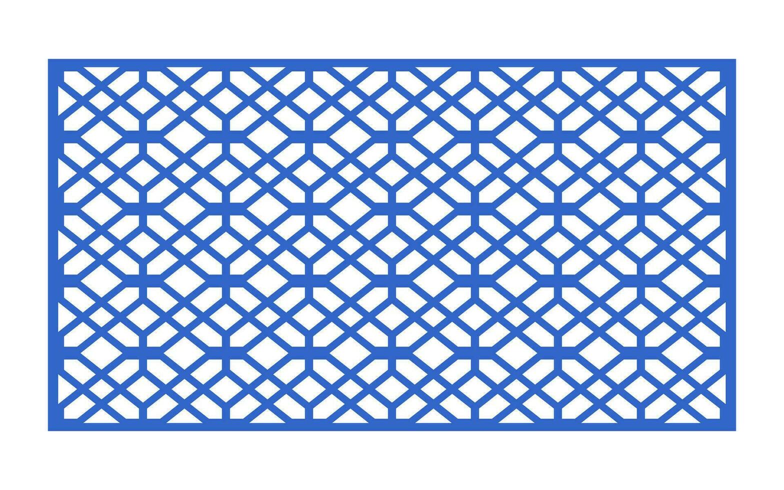Decorative floral patterns, geometric template for cnc laser cutting vector