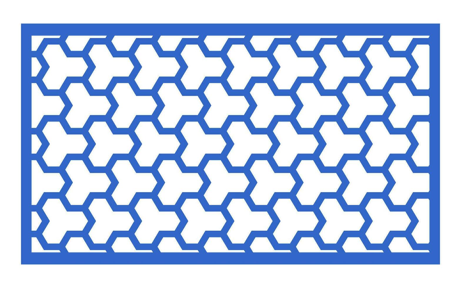 Decorative blue patterns, Islamic, floral and geometric template for cnc laser cutting vector