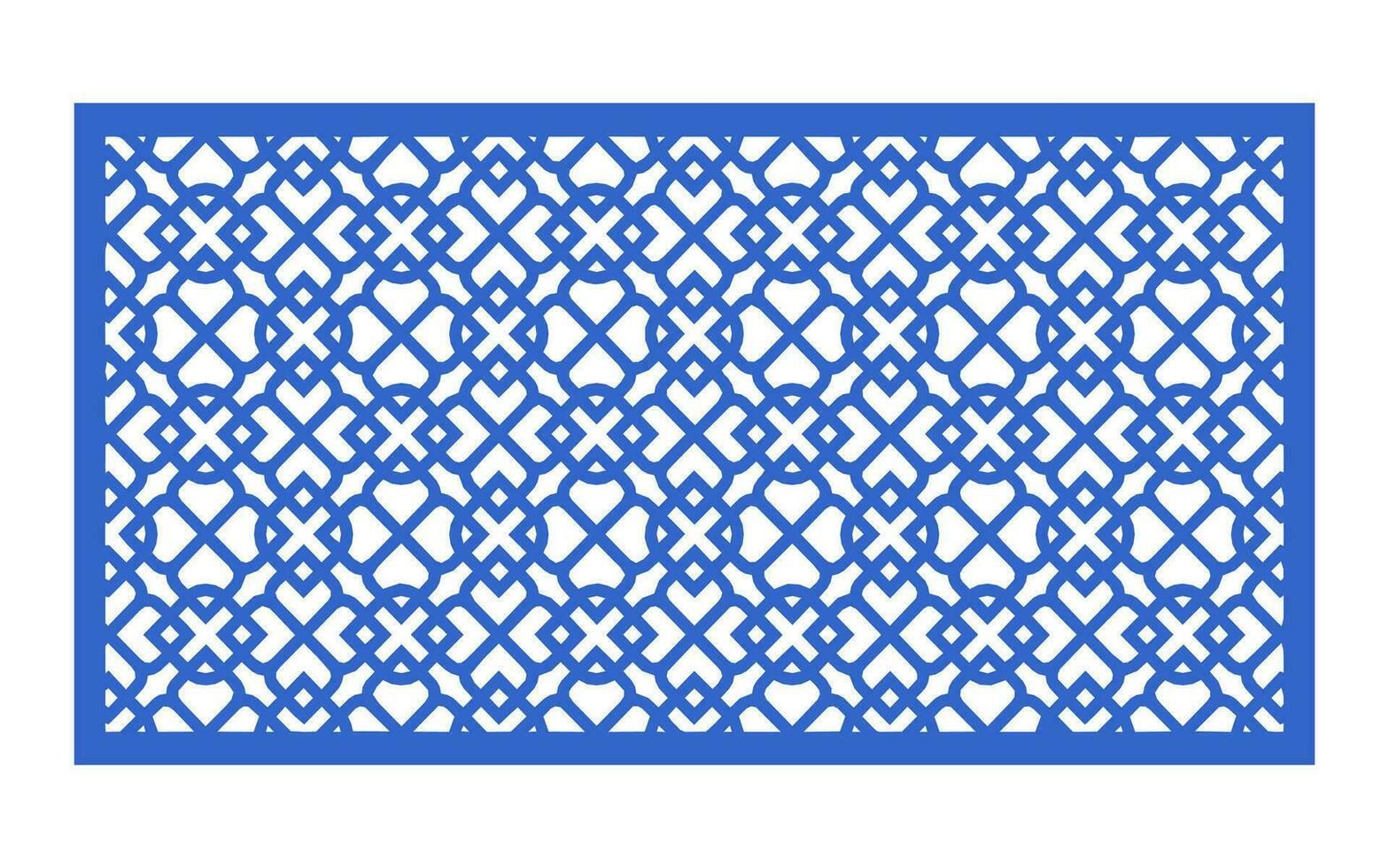 Decorative floral patterns, geometric template for cnc laser cutting vector