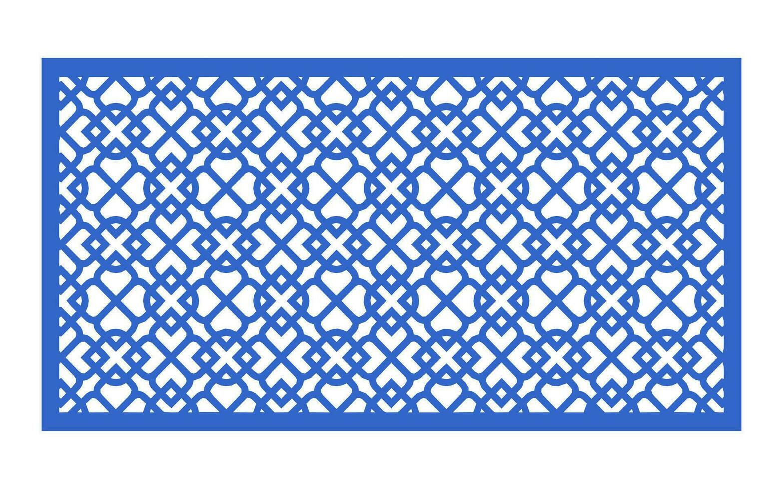 Decorative floral patterns, geometric template for cnc laser cutting vector