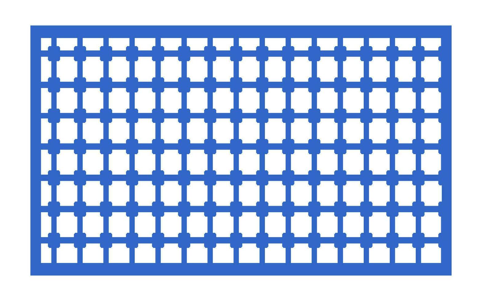 Decorative floral patterns, geometric template for cnc laser cutting vector