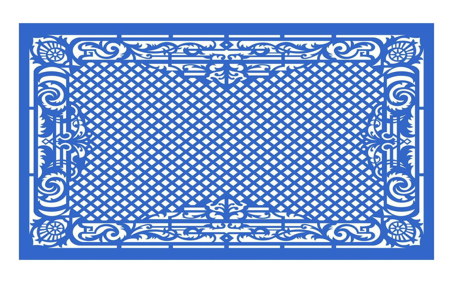 patrones florales decorativos, plantilla geométrica para corte por láser cnc vector