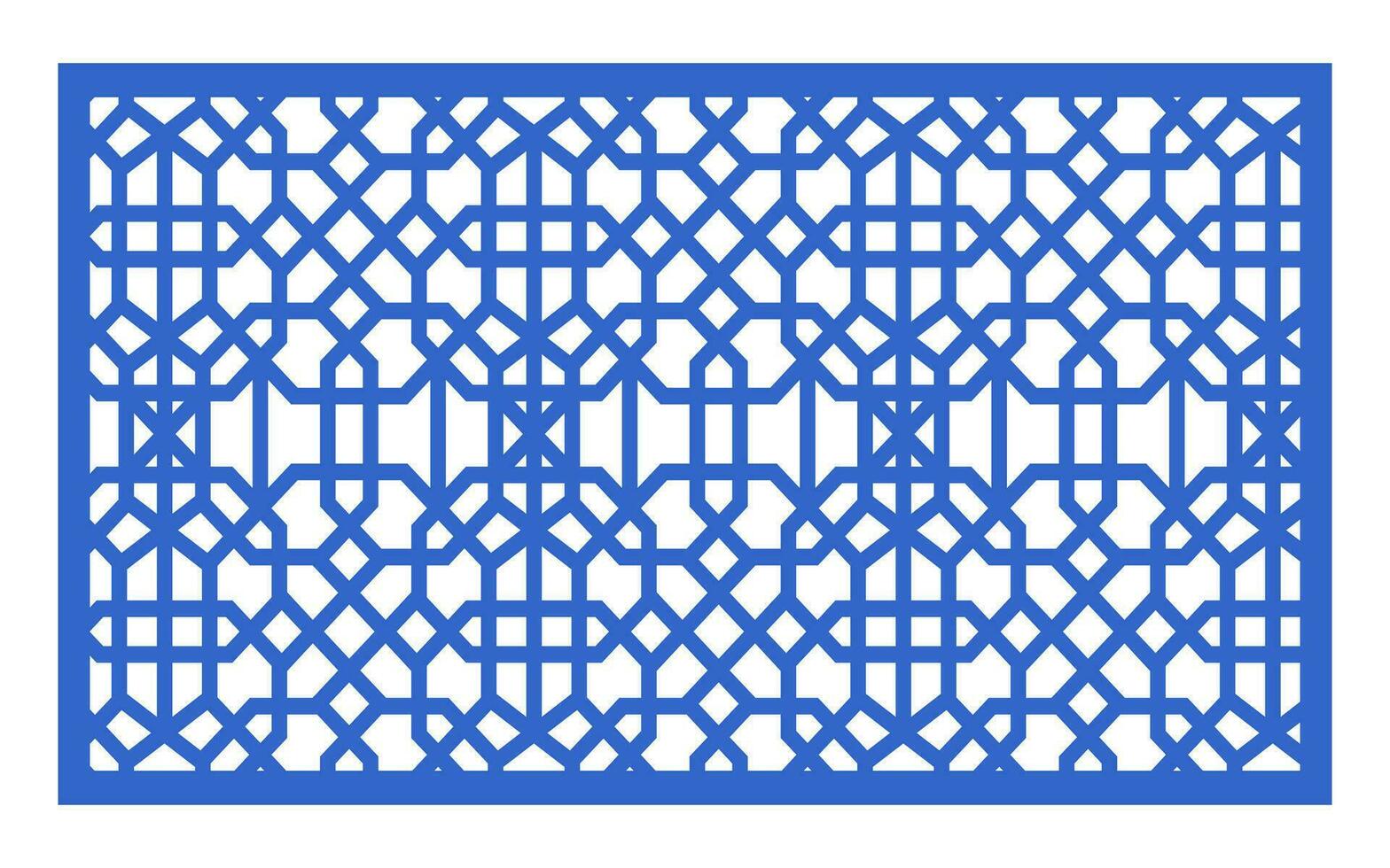 Decorative floral patterns, geometric template for cnc laser cutting vector
