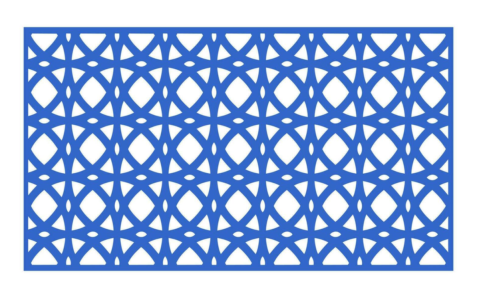 Decorative floral patterns, geometric template for cnc laser cutting vector