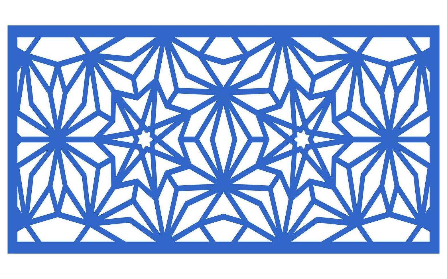 Decorative floral patterns, geometric template for cnc laser cutting vector
