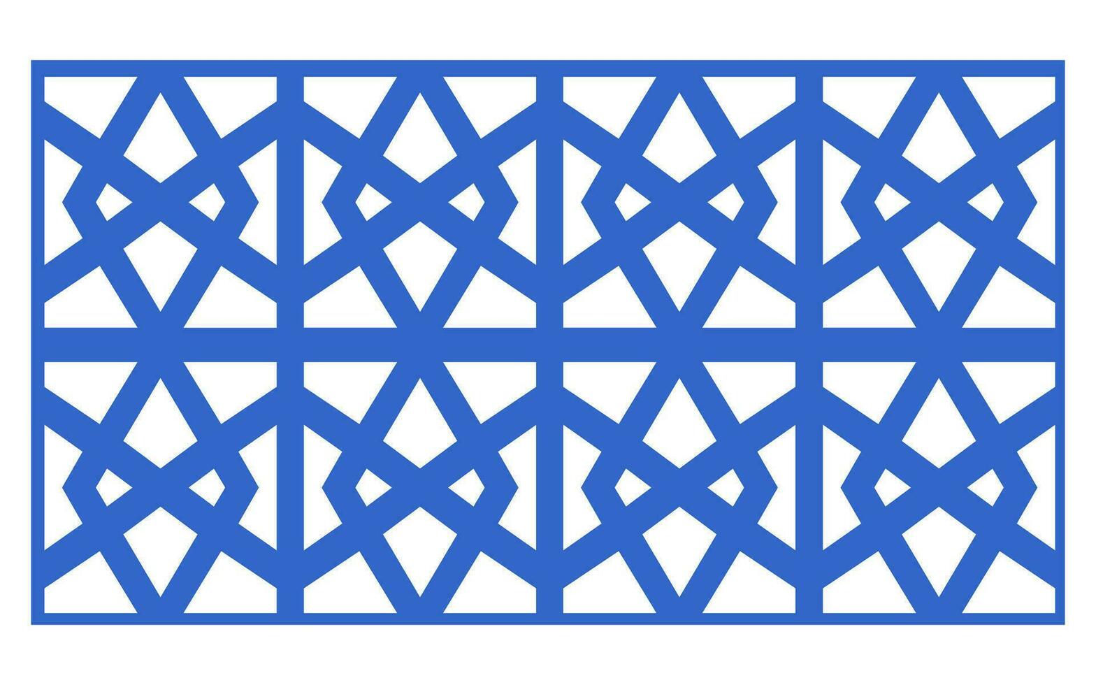 Decorative floral patterns, geometric template for cnc laser cutting vector