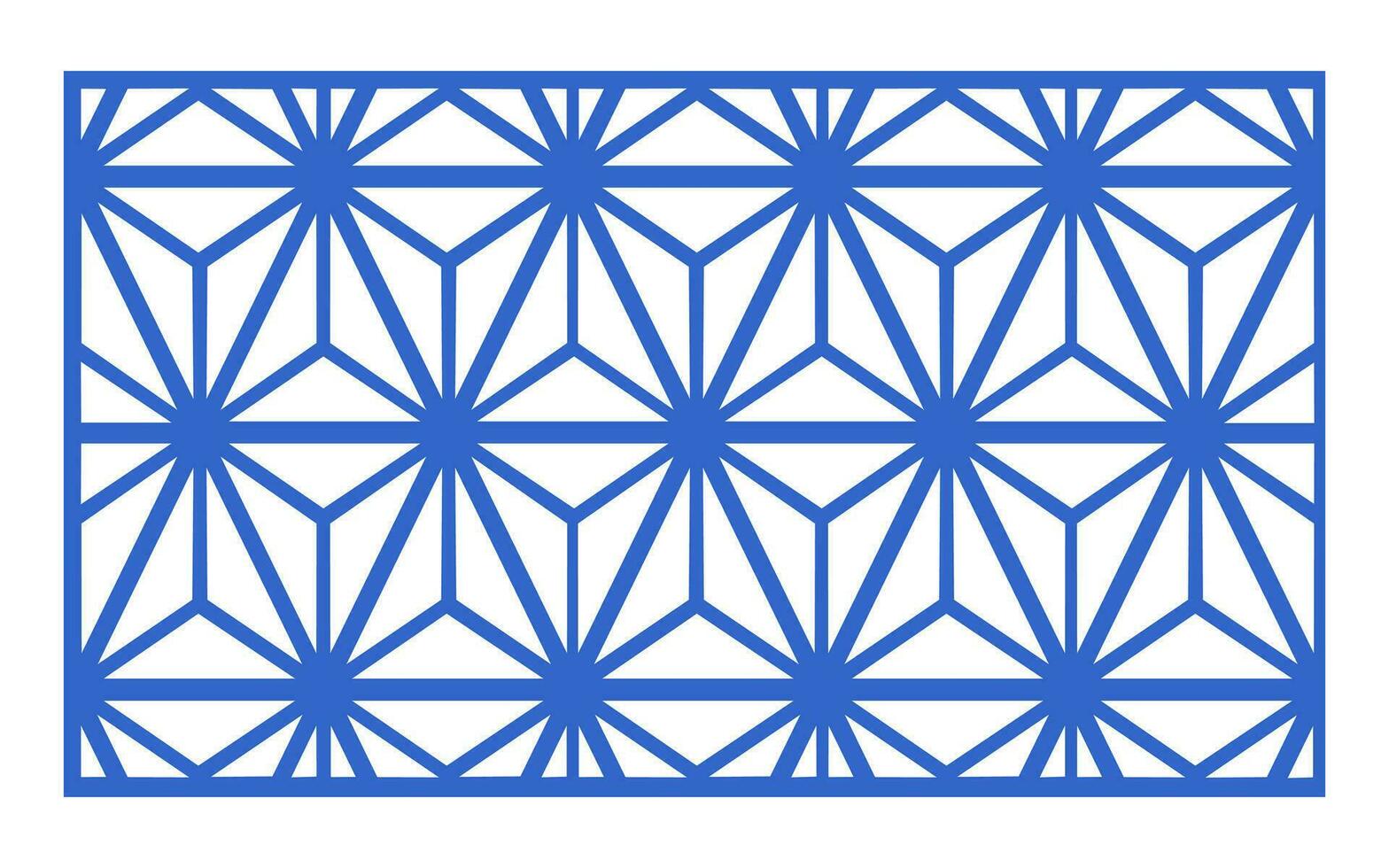 Decorative floral patterns, geometric template for cnc laser cutting vector