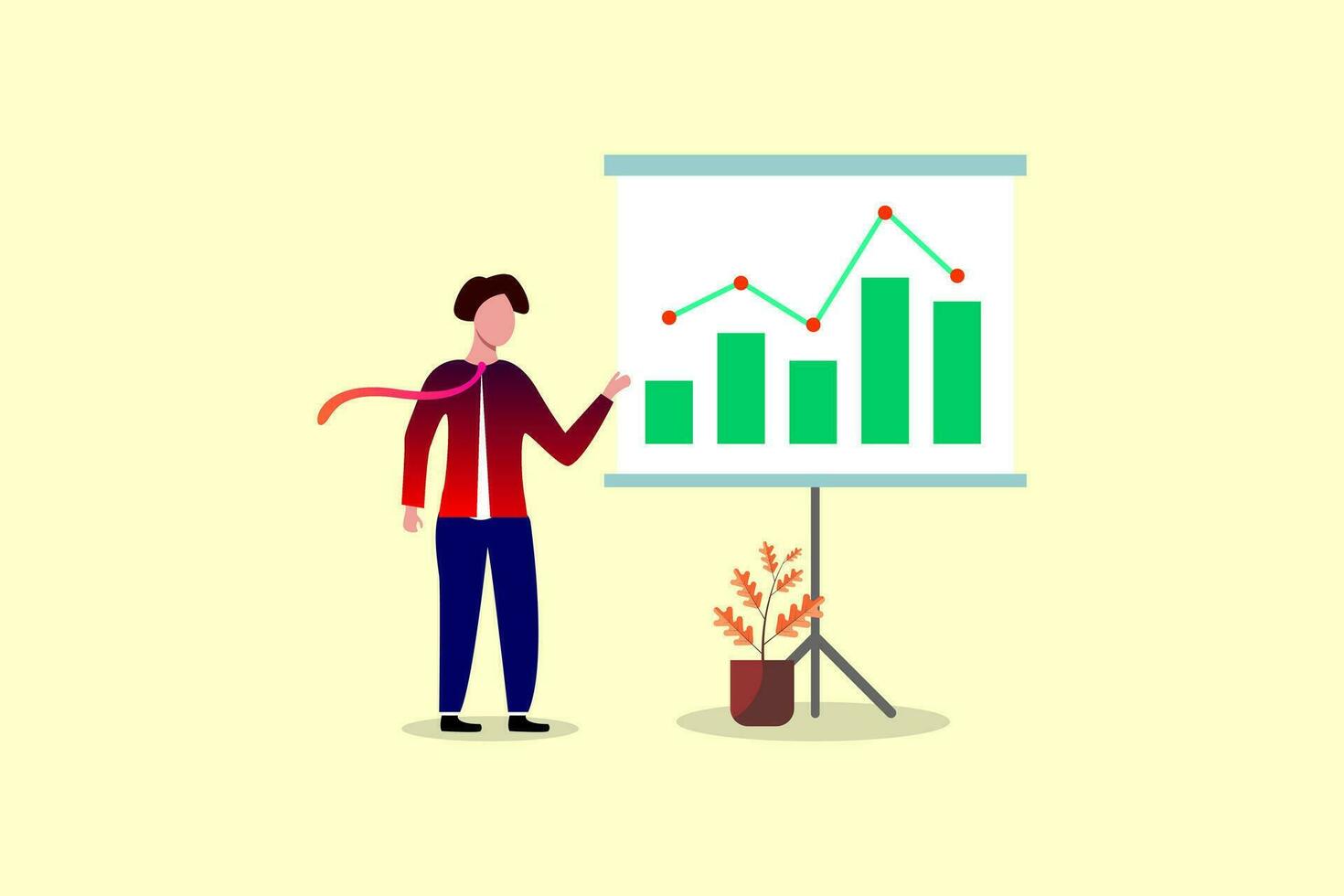 Business men team meeting working and planning for business marketing analytics for batter sales vector