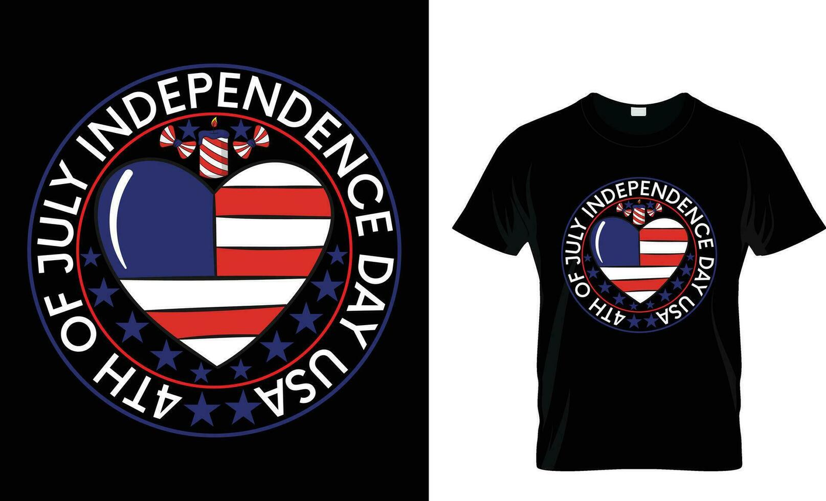 4th of july independence day usa t-shirt vector