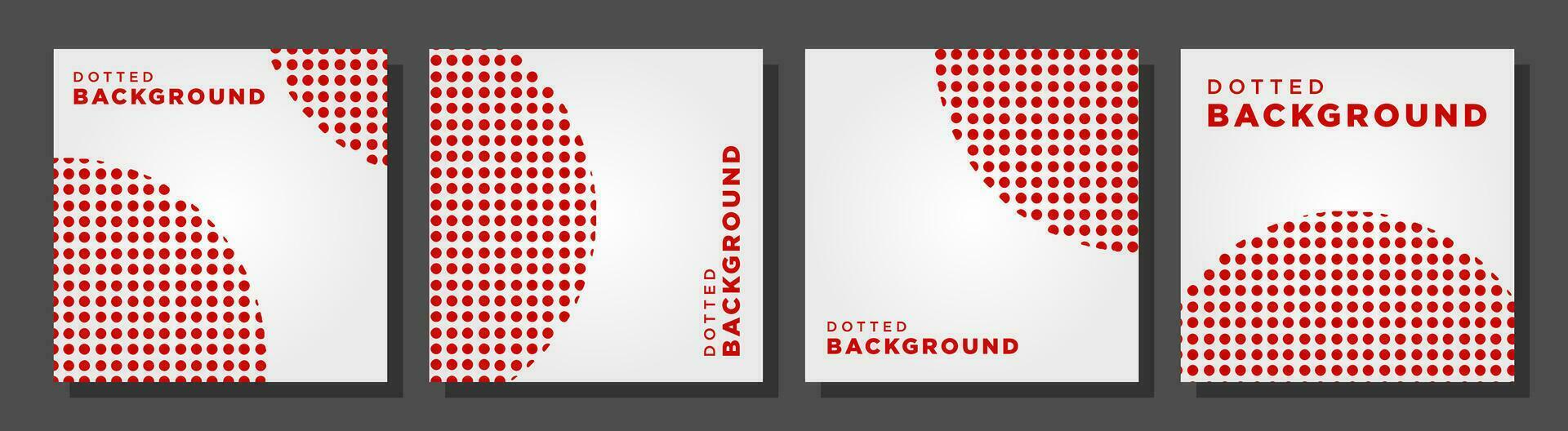 red white dotted background simple and clean multipurpose abstract modern square social media branding with dummy text vector