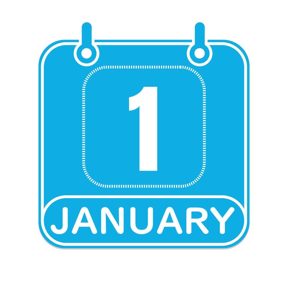 colorful daily calendar design January 1 25749853 Vector Art at Vecteezy