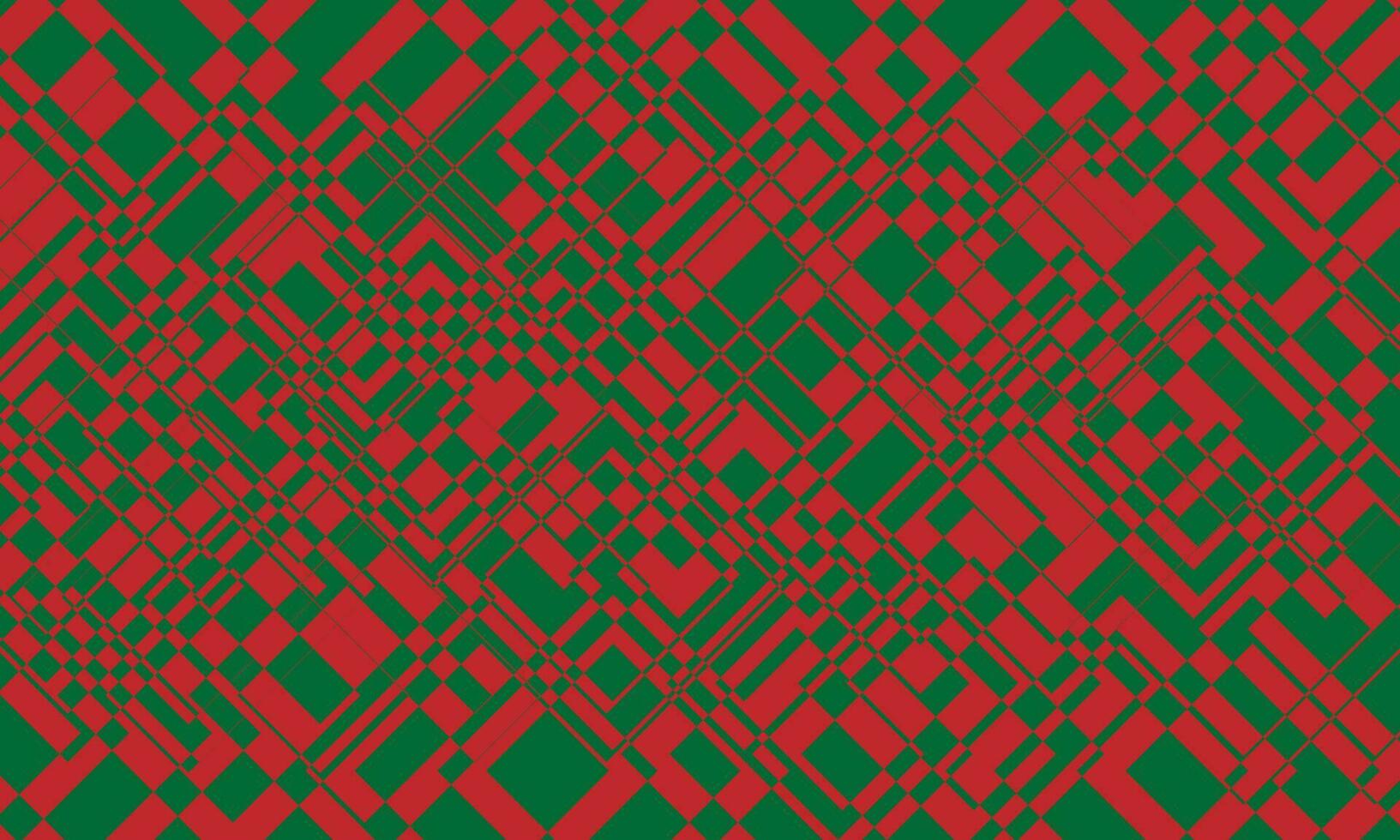 Abstract red square with green colored background. vector