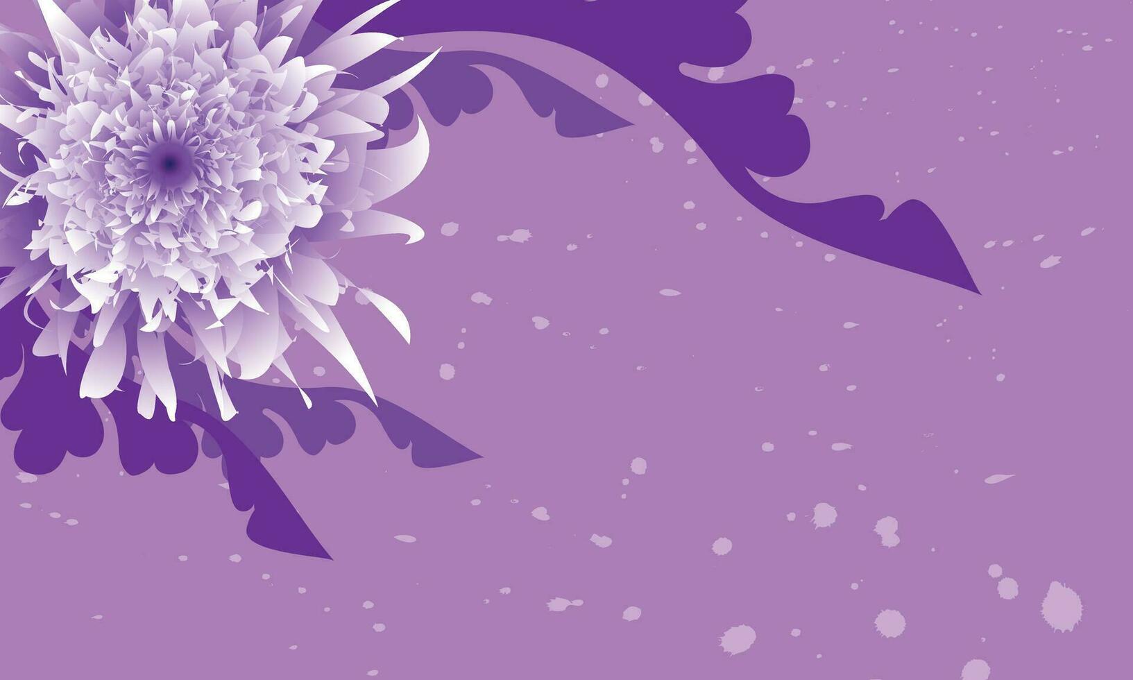 resumen Violeta flor con oscuro Violeta color en ligero púrpura antecedentes. vector