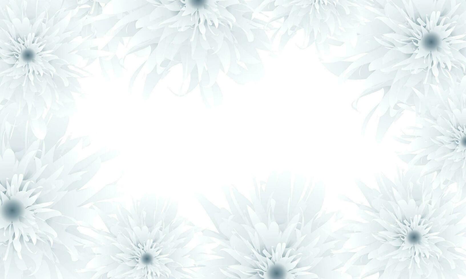 Abstract flower with soft color on white background. vector