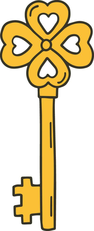 vintage key illustration vector