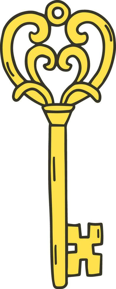 vintage key illustration vector