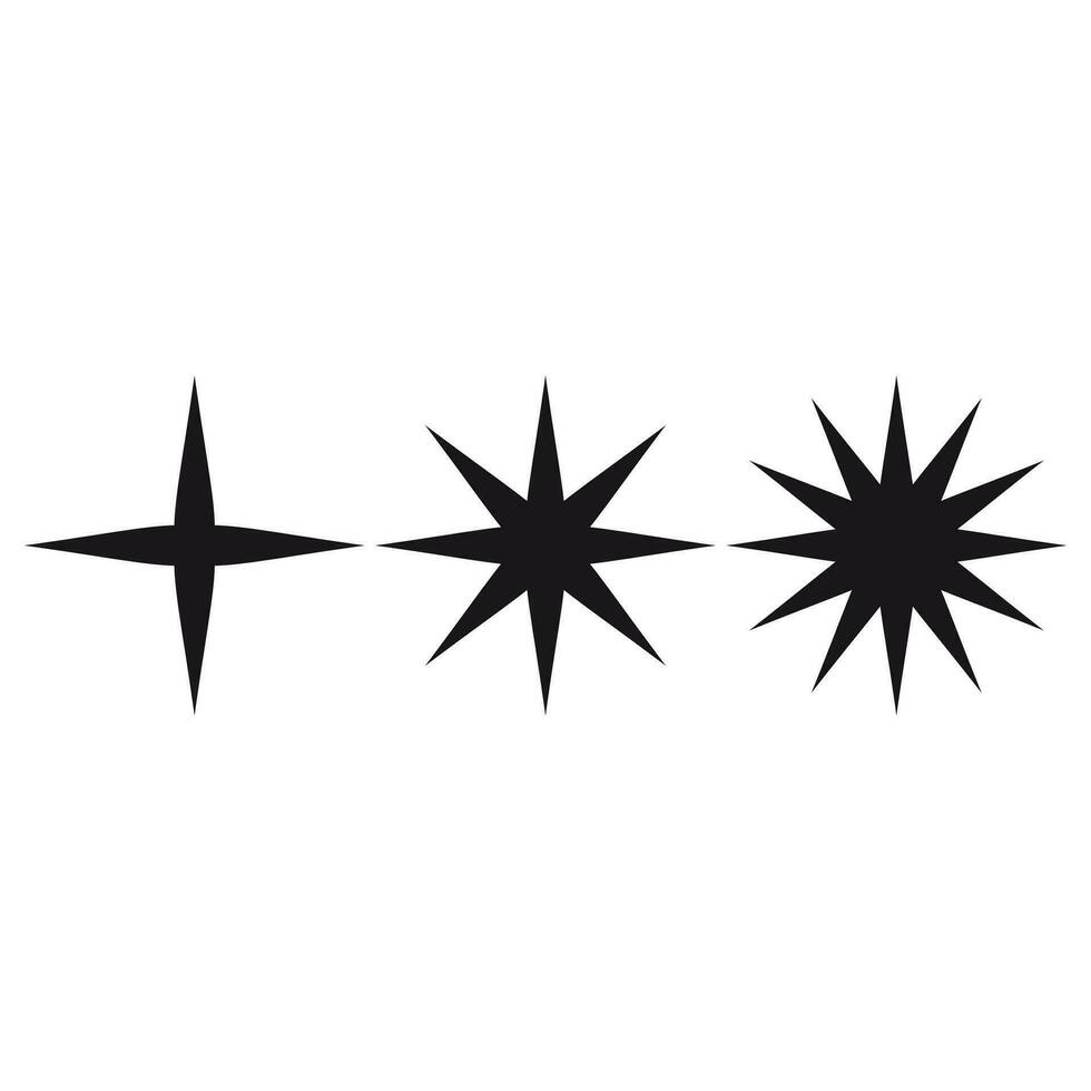 Swiss bauhaus y2k brutalist elements. Abstract geometric shapes, contemporary star figure. Vector memphis design, primitive element set