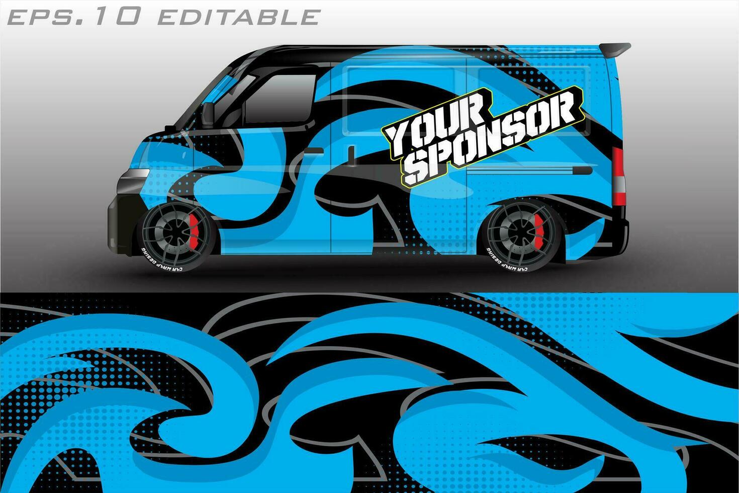 racing car livery sticker wrap vector design