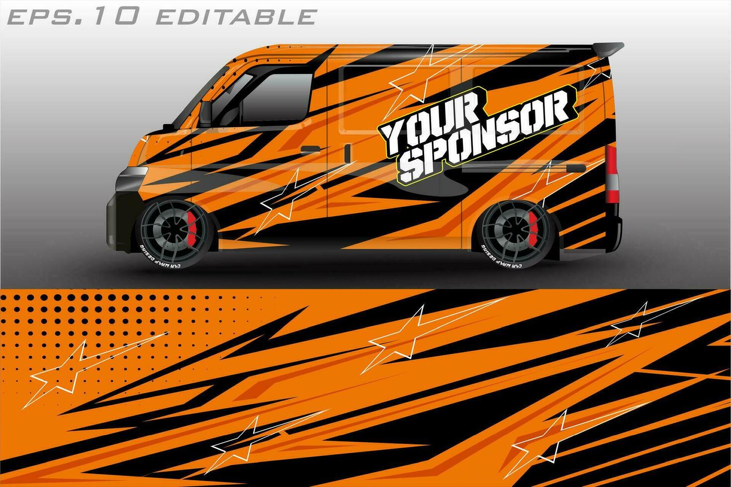racing car livery sticker wrap vector design