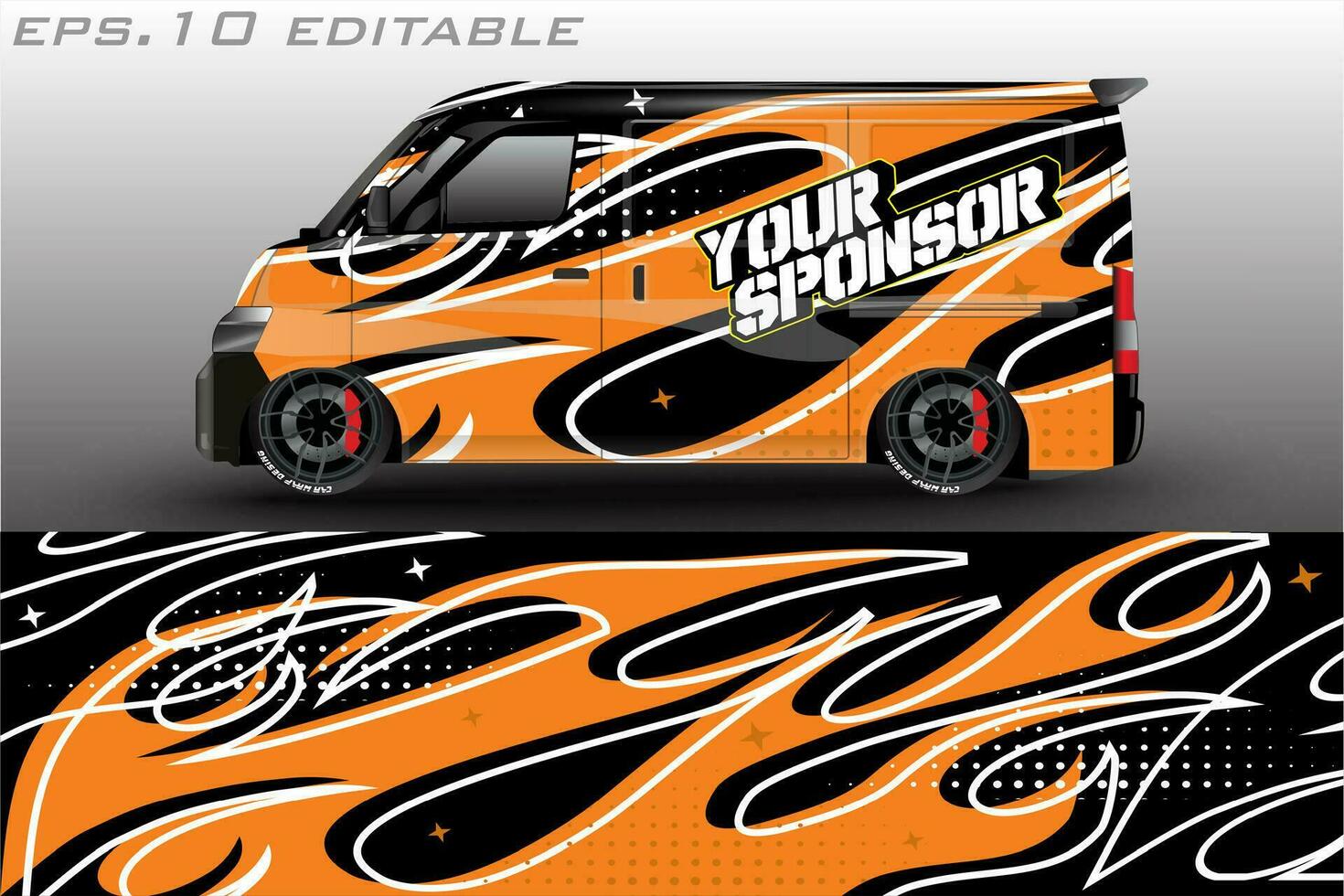 racing car livery sticker wrap vector design