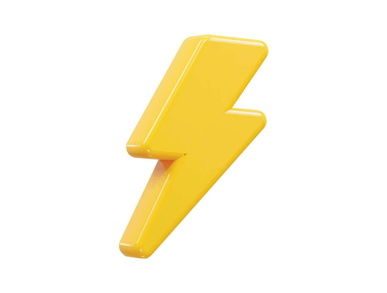 Lighting icon 3d render vector