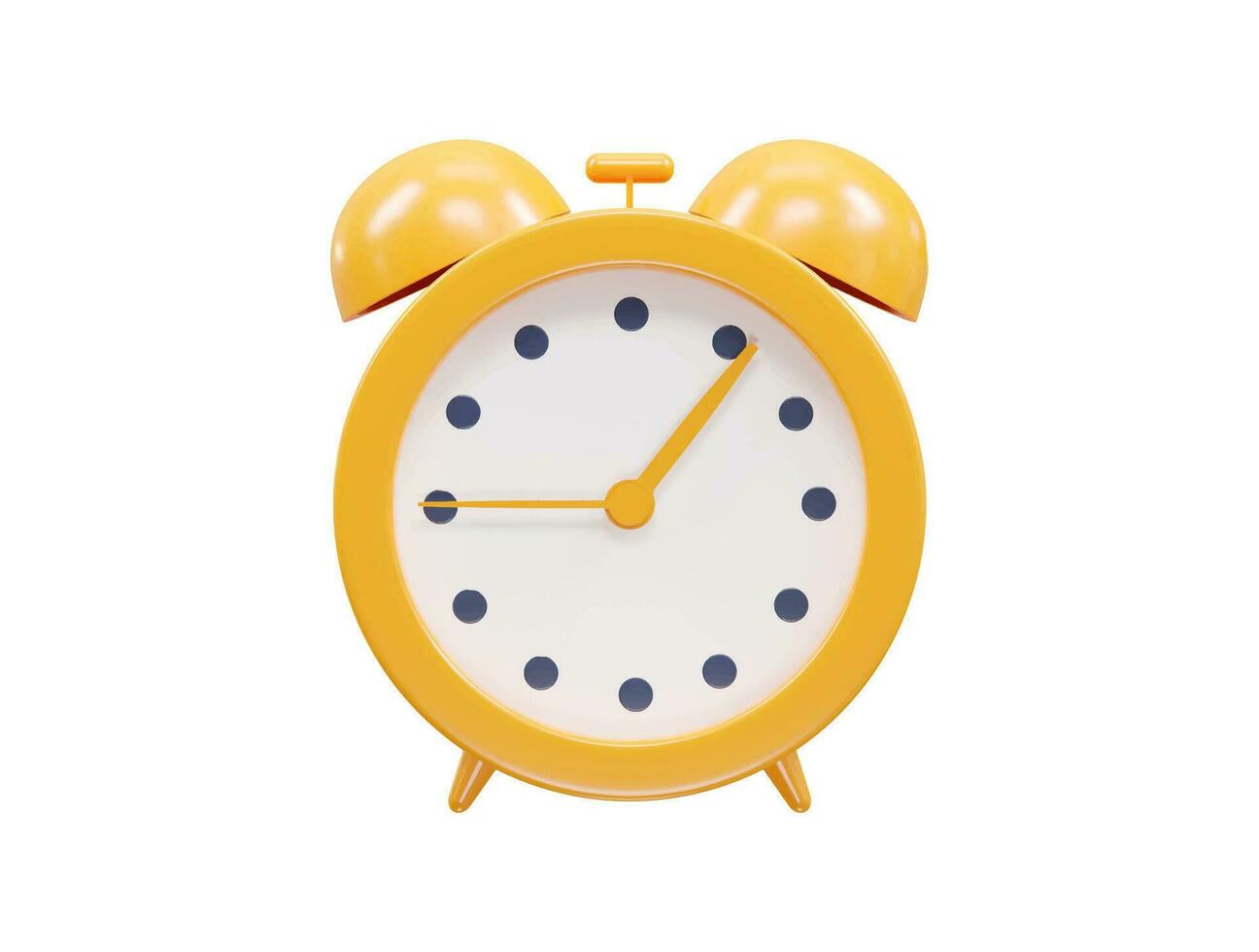 Clock icon 3d illustration vector