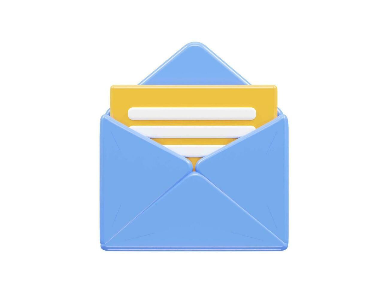 Message icon 3d render vector
