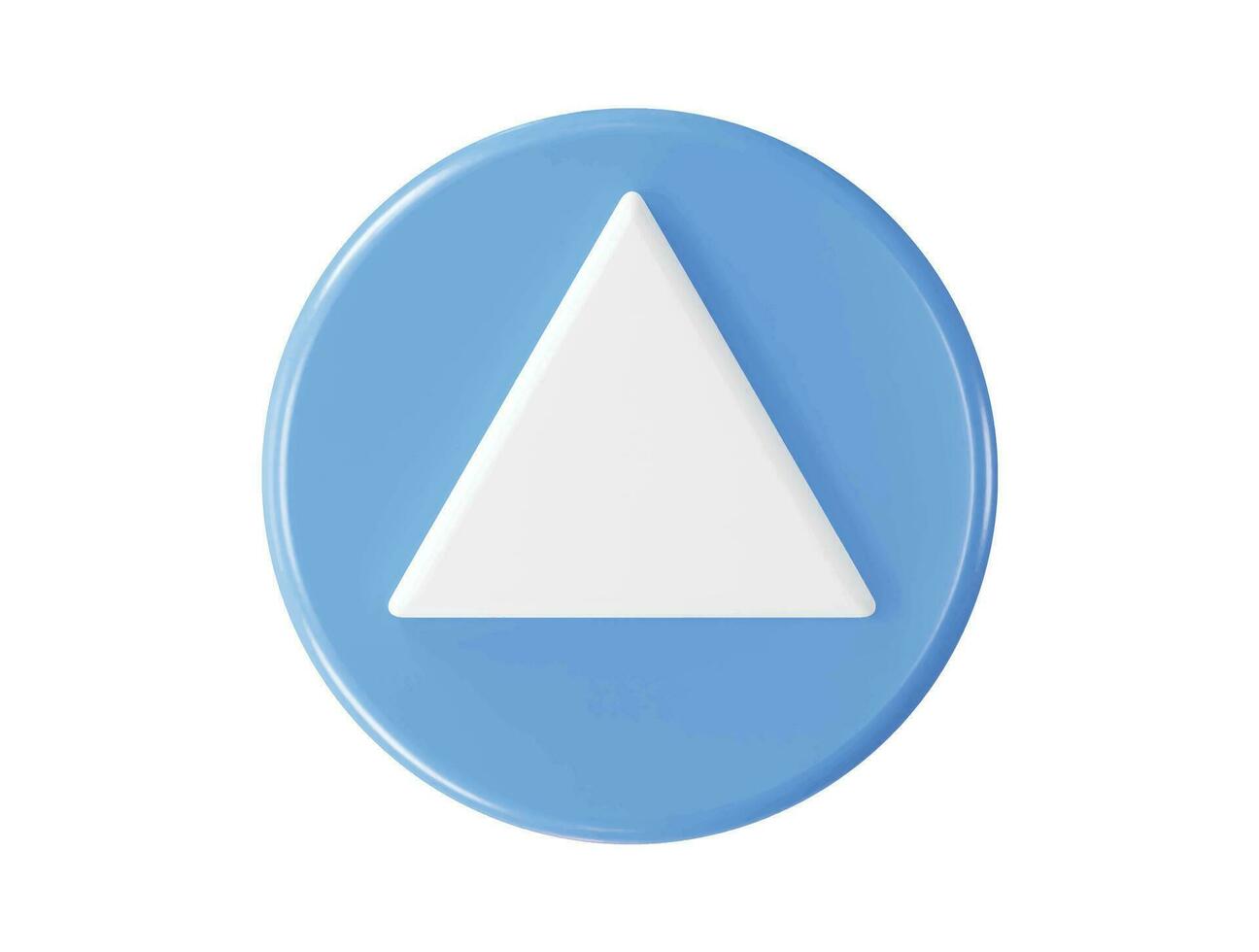 Arrow icon 3d rendering vector illustration transparent element