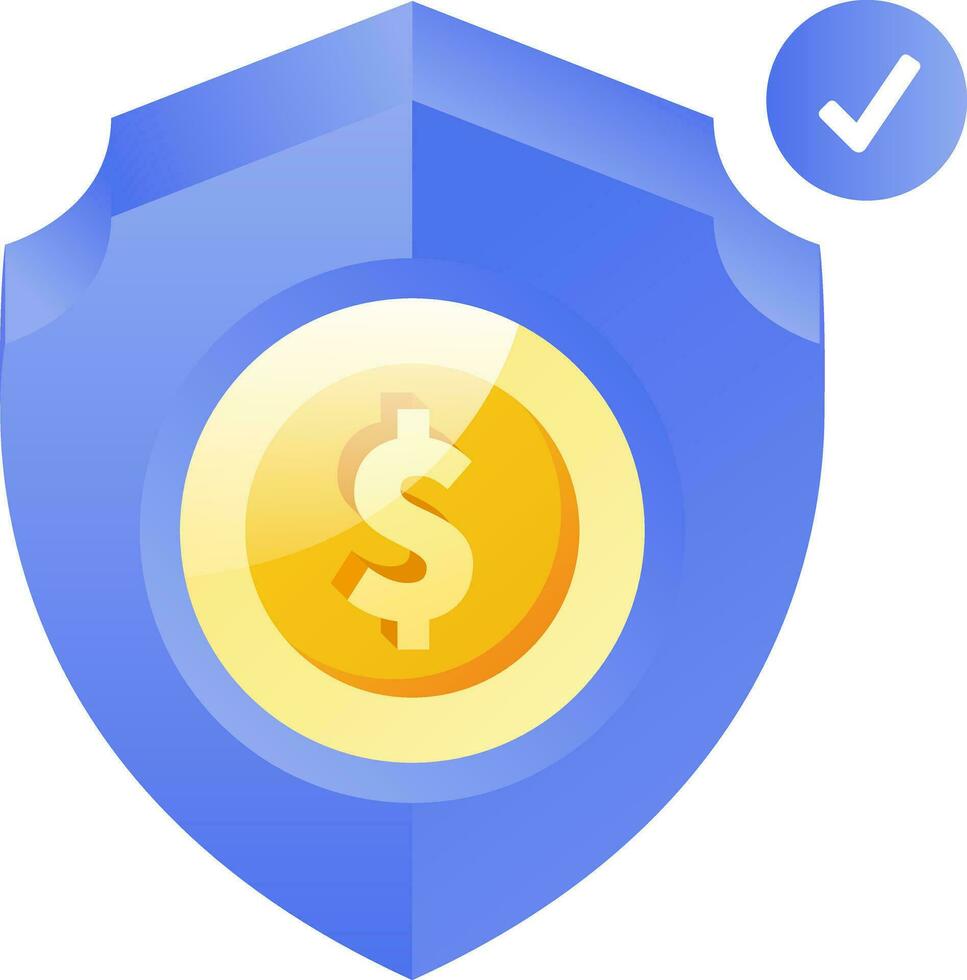 money security icons modern gradient style vector