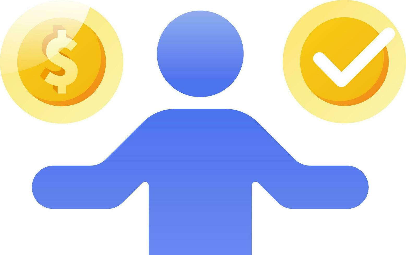 accountant icons modern gradient style vector