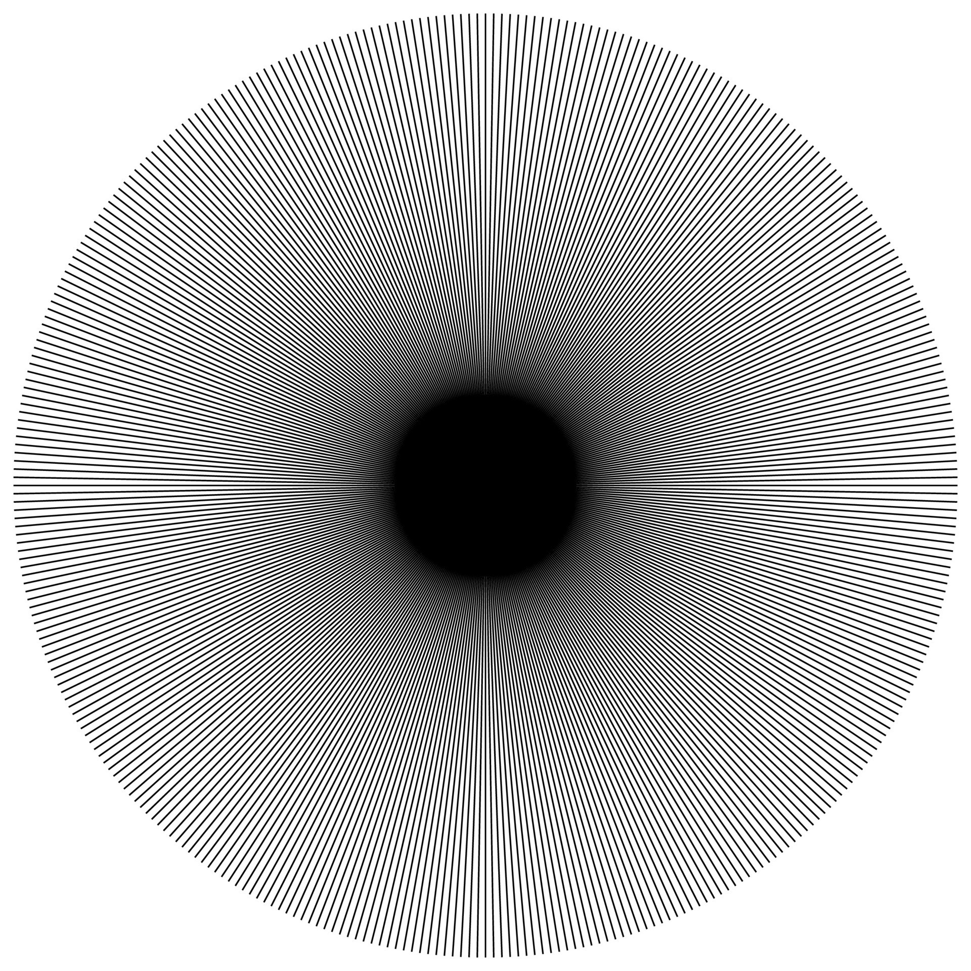 Circular Modern Etching, Engraving Texture, Sunburst Fan, Round Shape