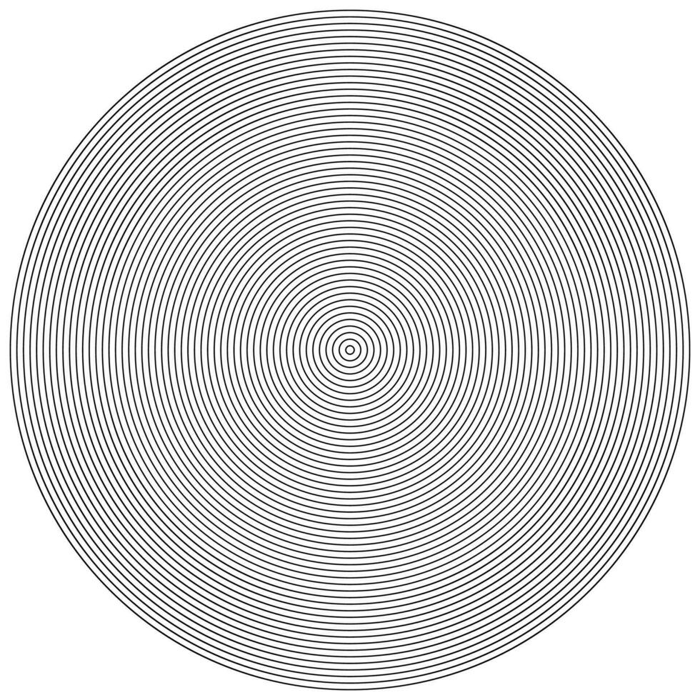 Circular Modern Etching Background,  Engraving Texture, Bullseye Globe Round Shape, Concentric Circles, Rings. Radial, Radiating Lines. Circular. vector