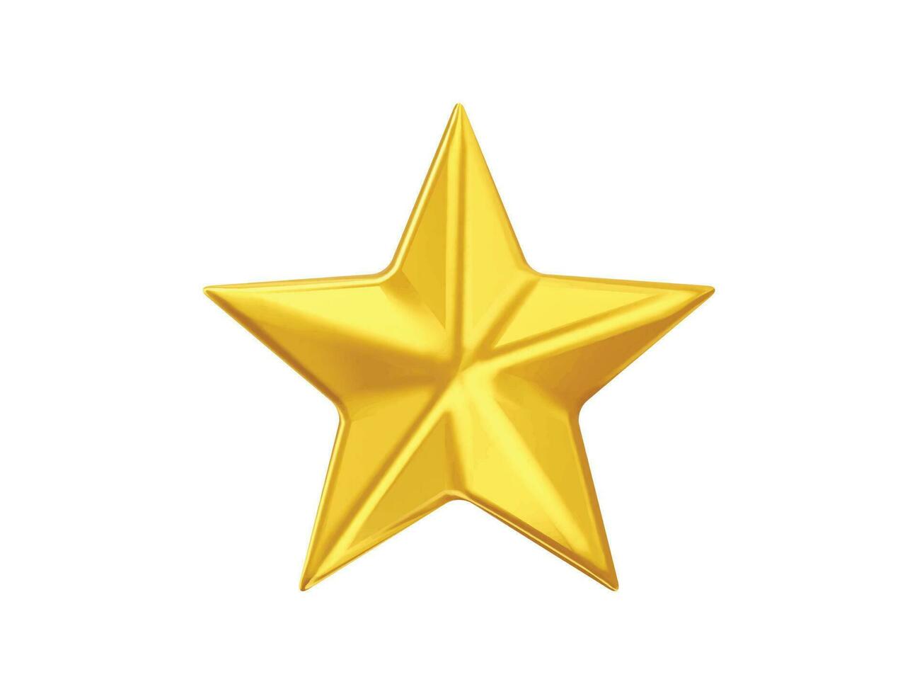 Star  rating icon 3d vector illustration