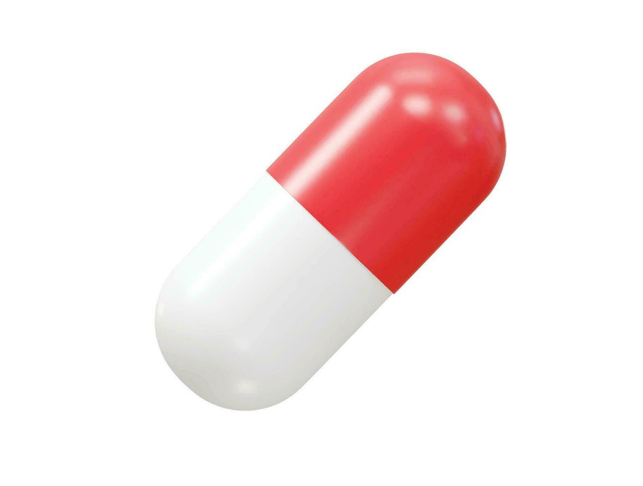 Pills icon vector 3d render illustration