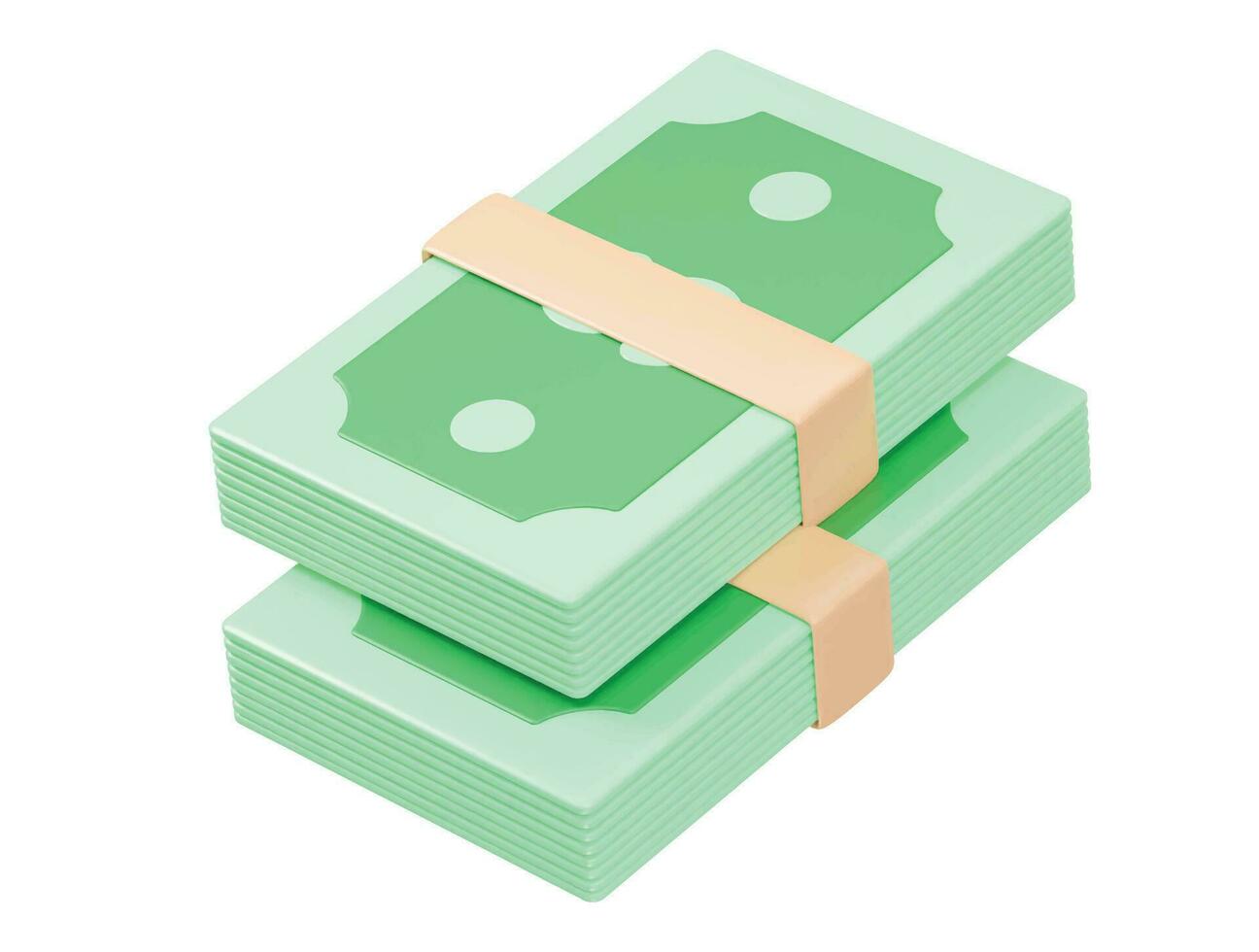 Dollar icon illustration render transparent vector