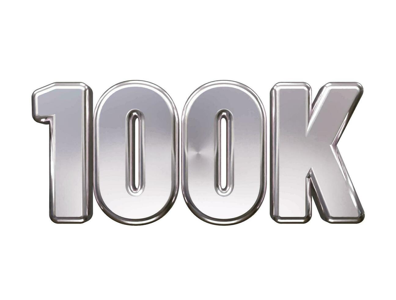 Follower text effect congrats vector illustration 3d render