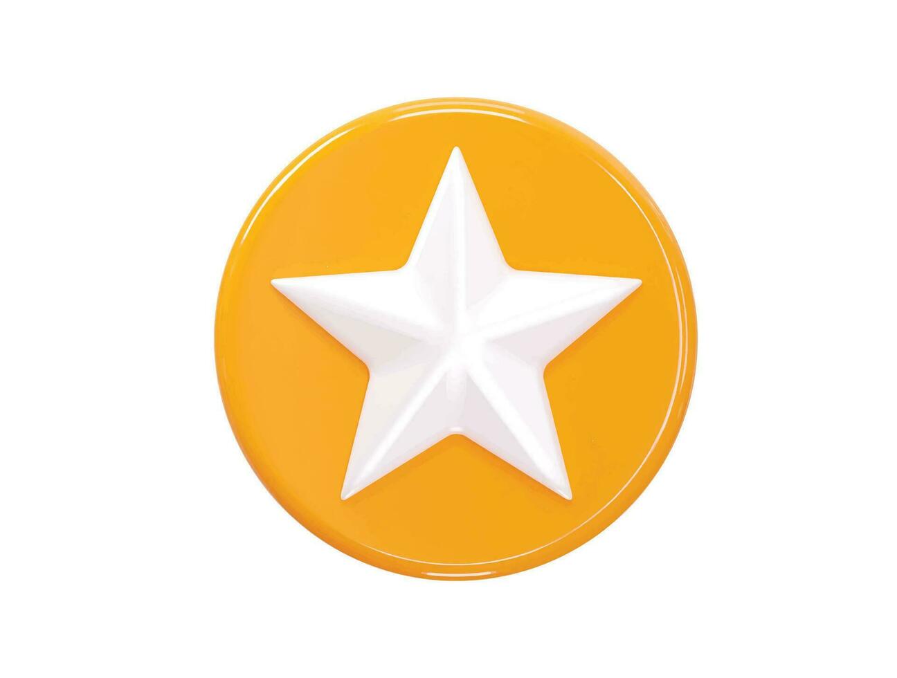 Star  rating icon 3d vector illustration