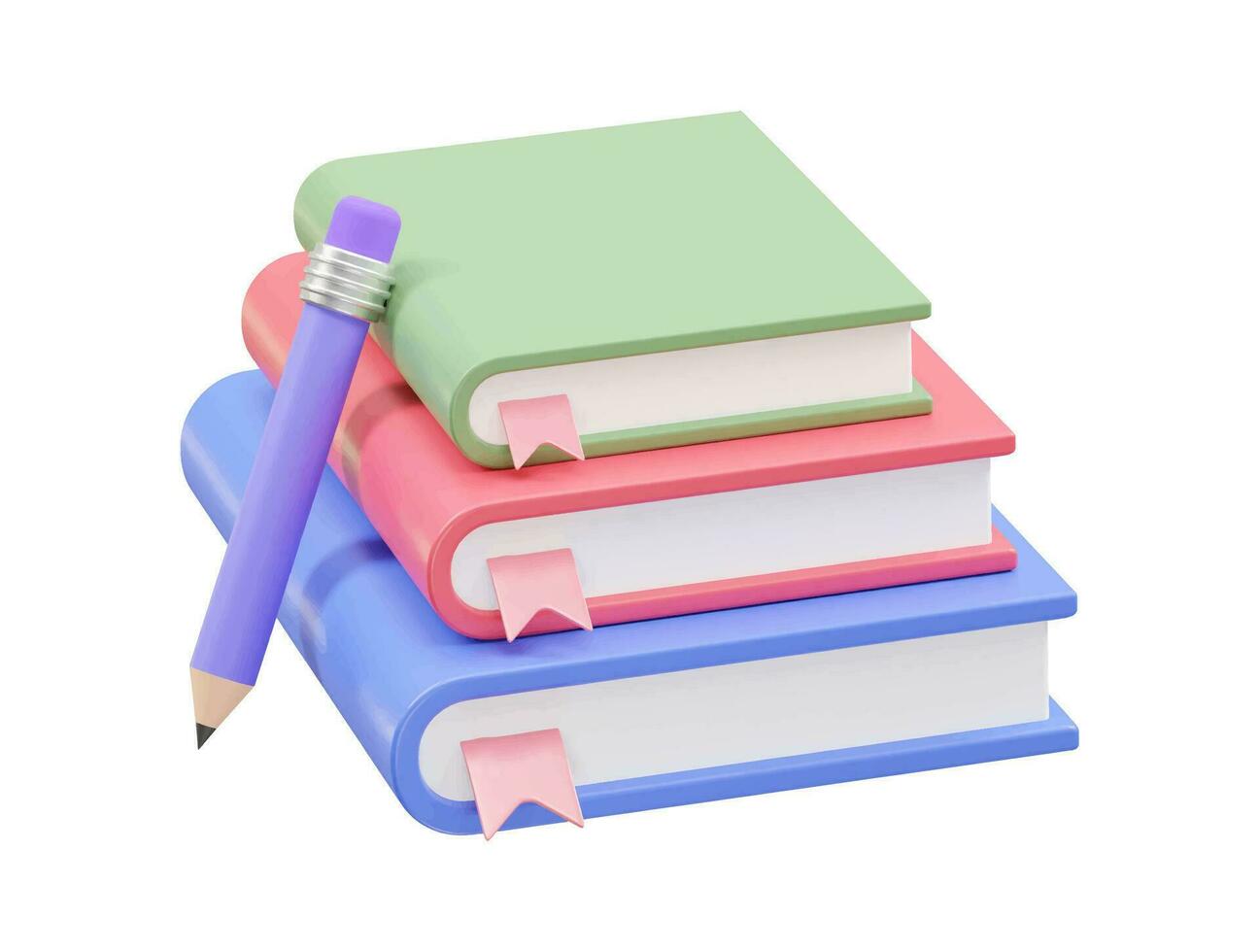 Book icon 3d render vector
