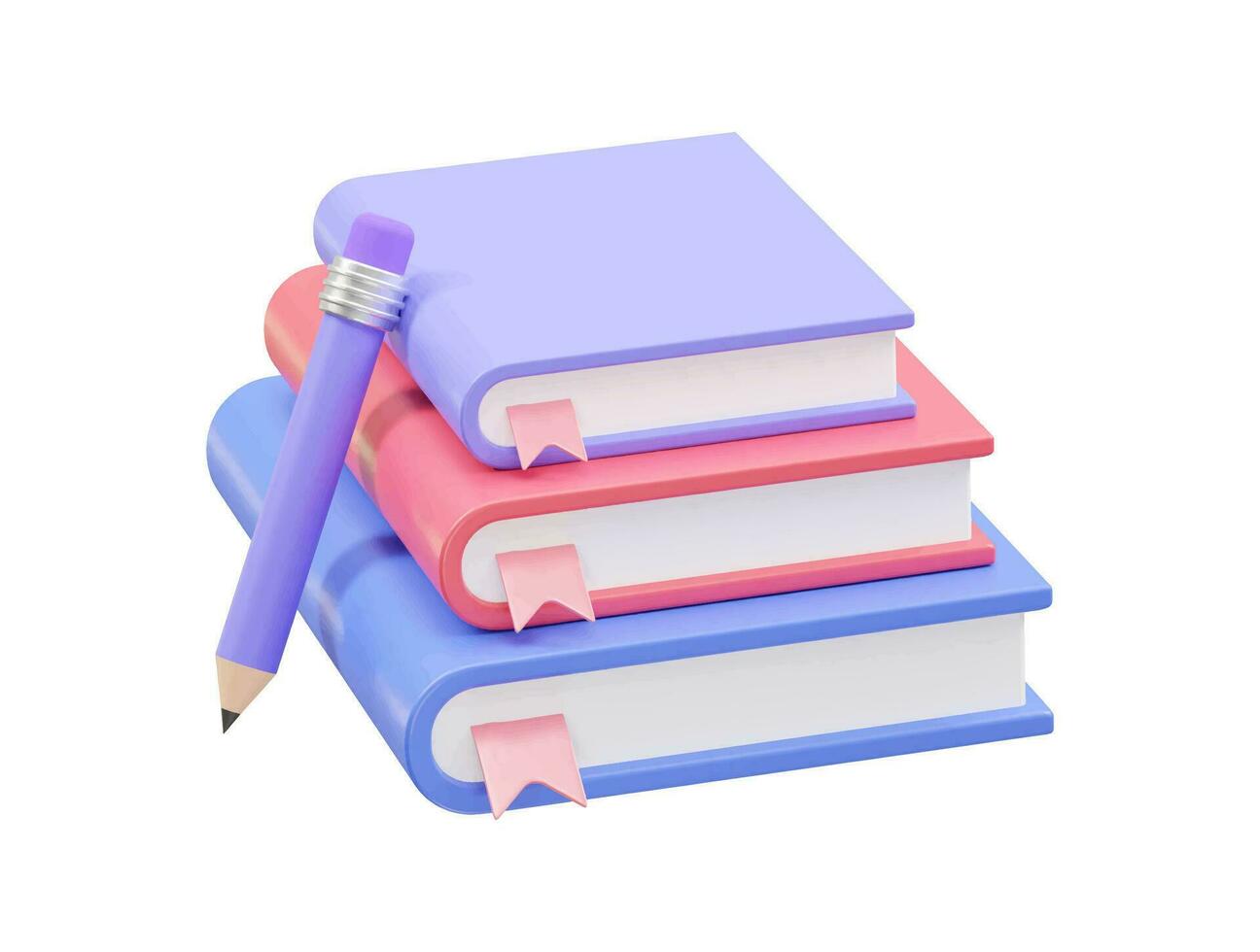 Book icon 3d render vector