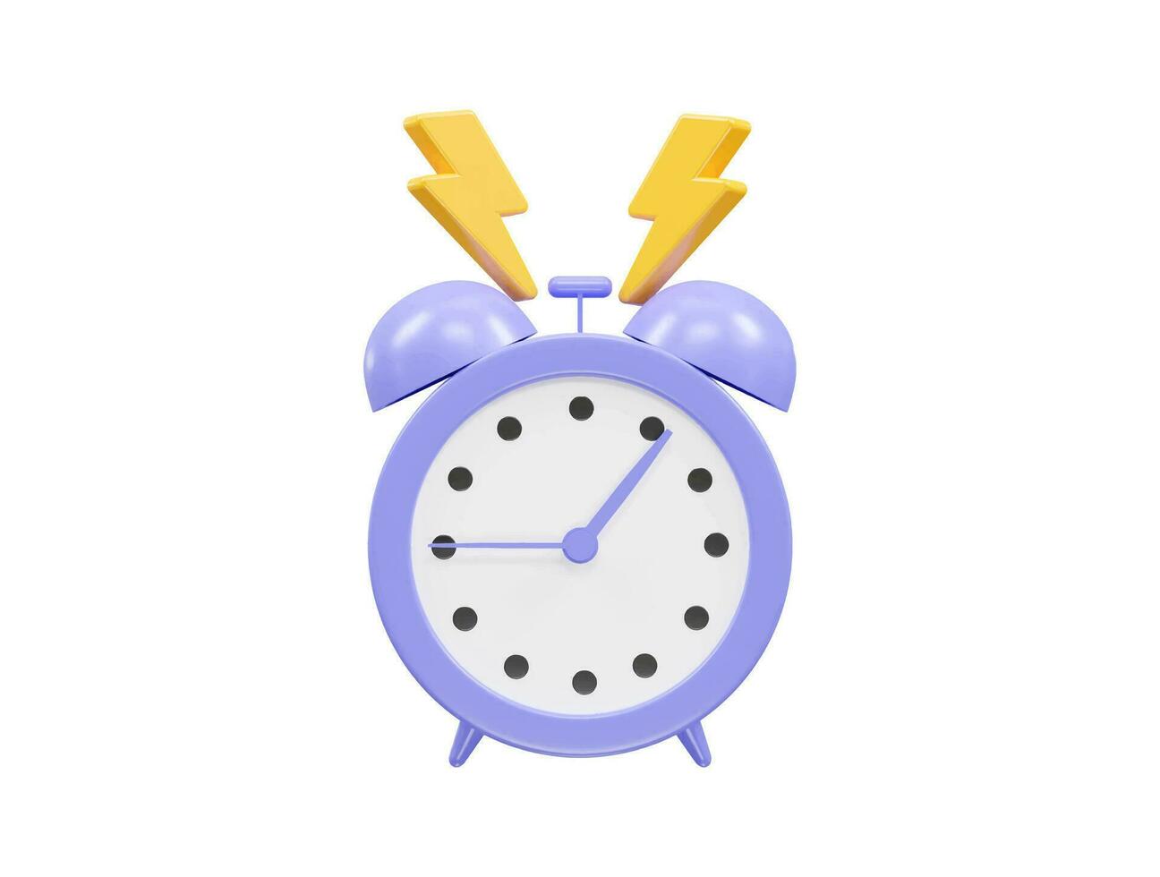 Clock icon 3d illustration vector