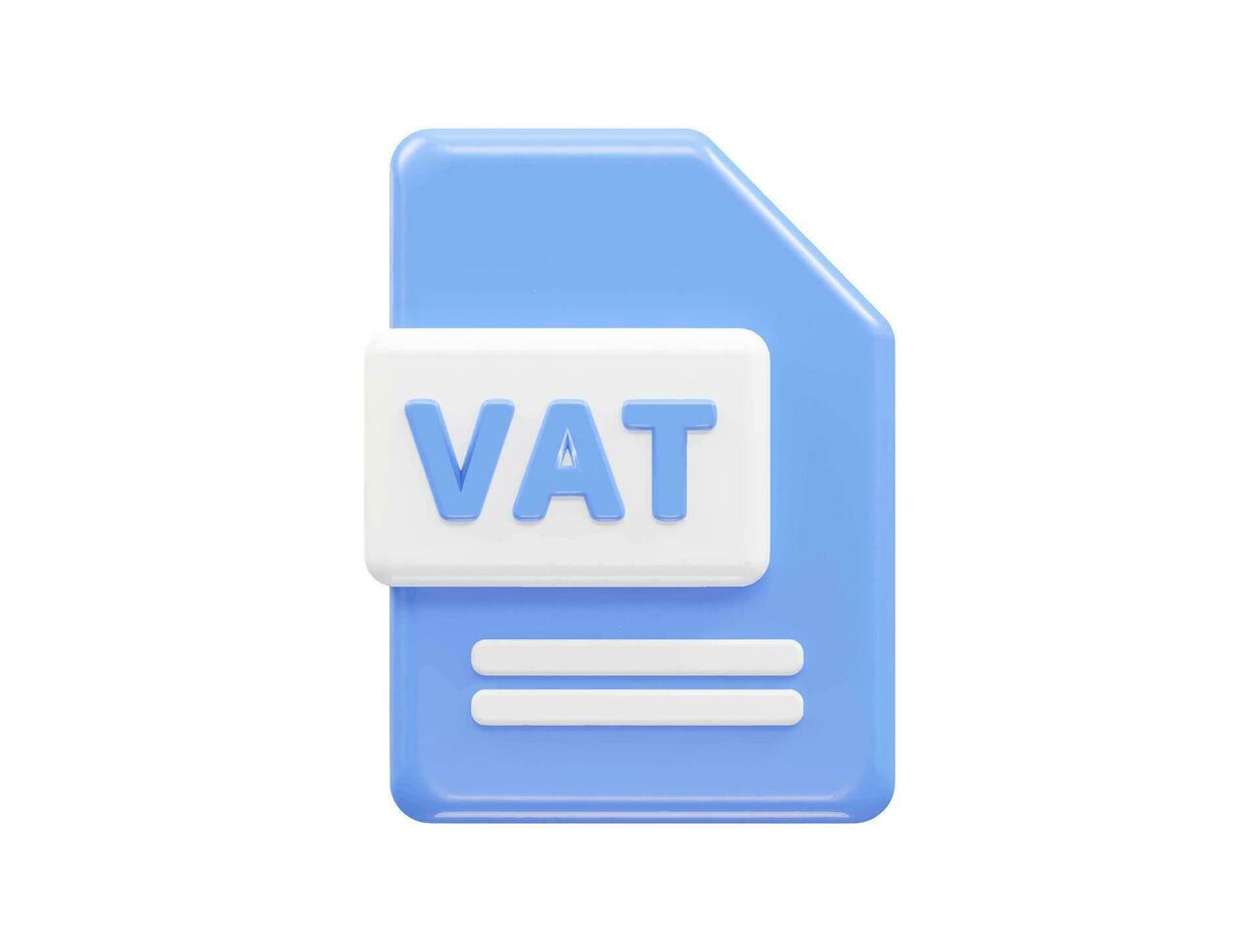 Tax icon 3d render illustration vector