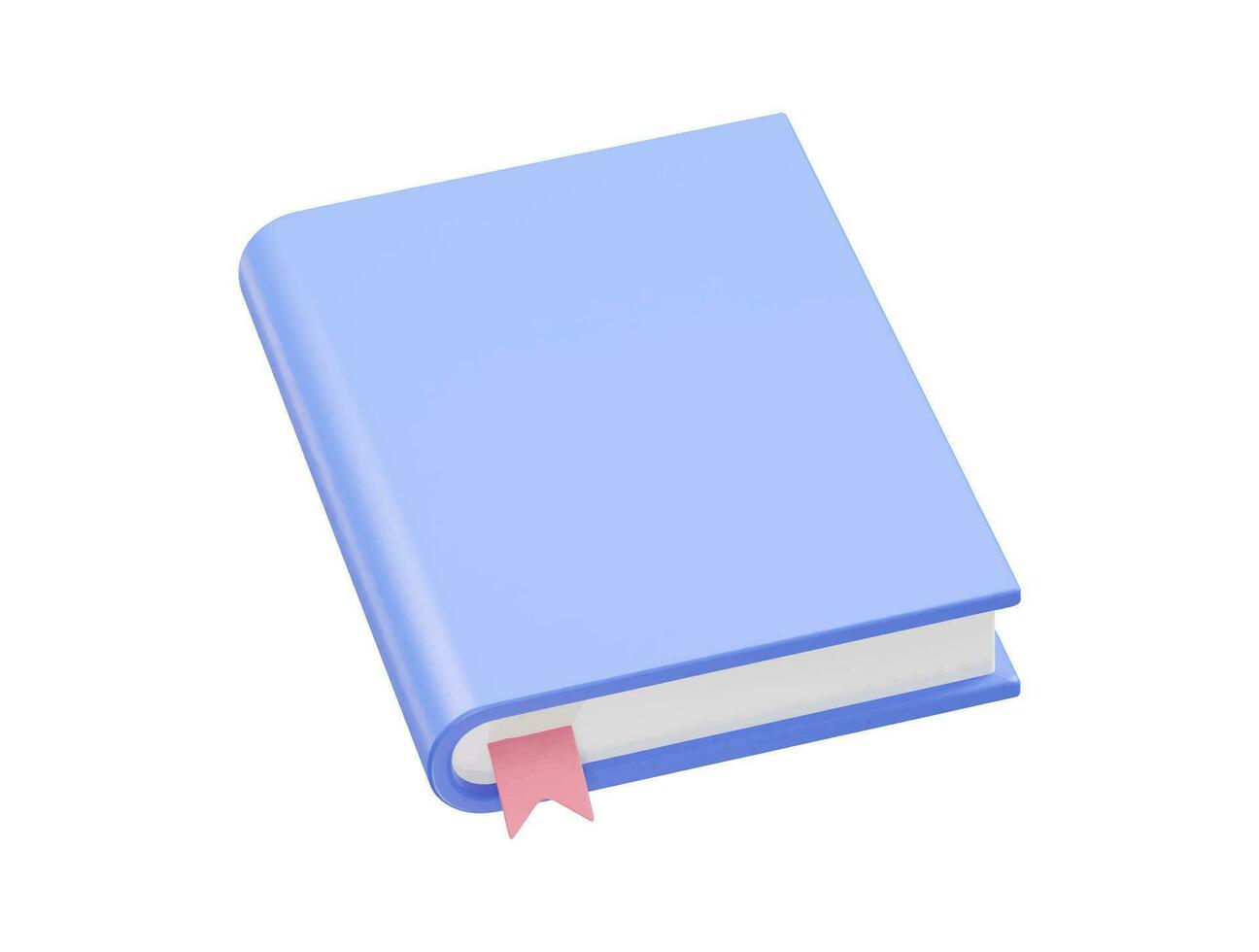 icono de libro render 3d vector