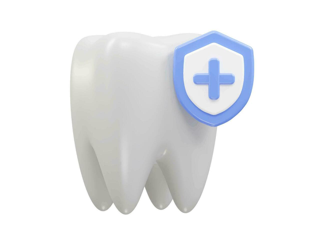 Teeth vector 3d render icon