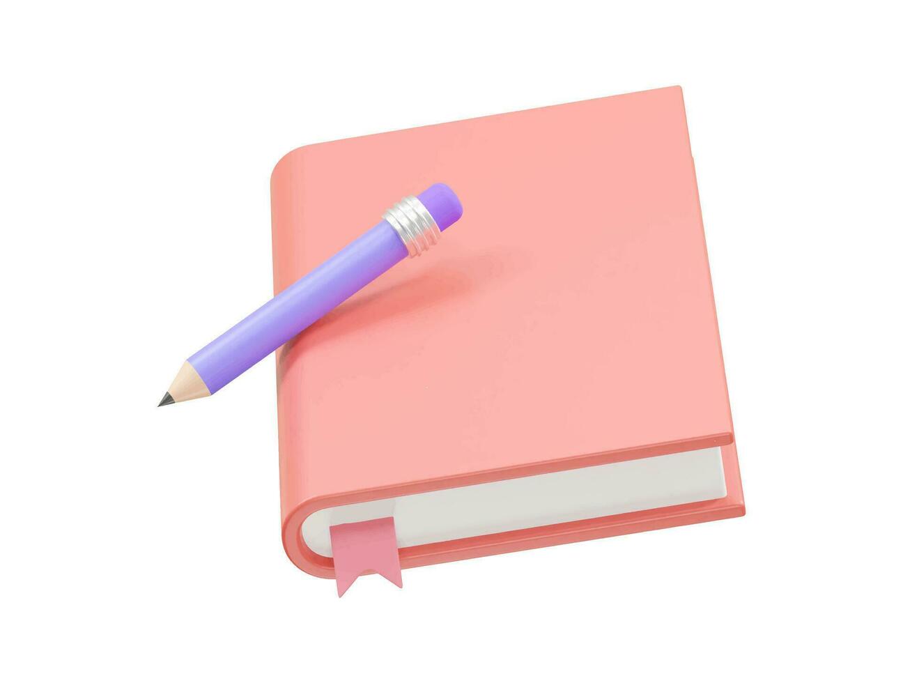 Book icon 3d render vector