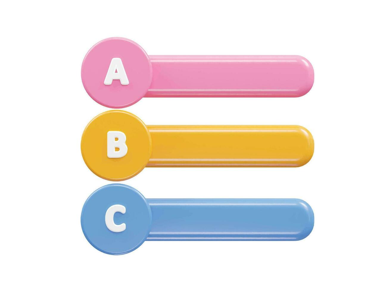 Info graphics 3d rendering vector element transparent illustration